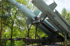 Antiaircraft gun in open-air museum