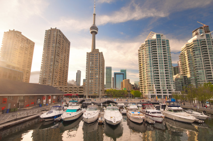Harbourfront in downtown Toronto