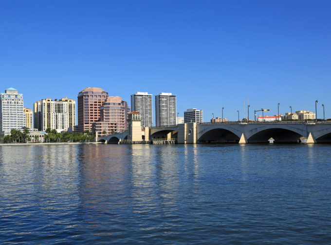 Skyline of Downtown West Palm Beach.