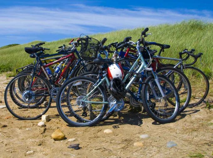 Bicycling is a popular pastime on Martha’s Vineyard. 