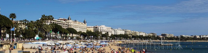 A panaramic view of Cannes. 