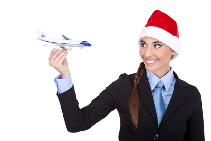 Book a private jet charter for the holidays. 