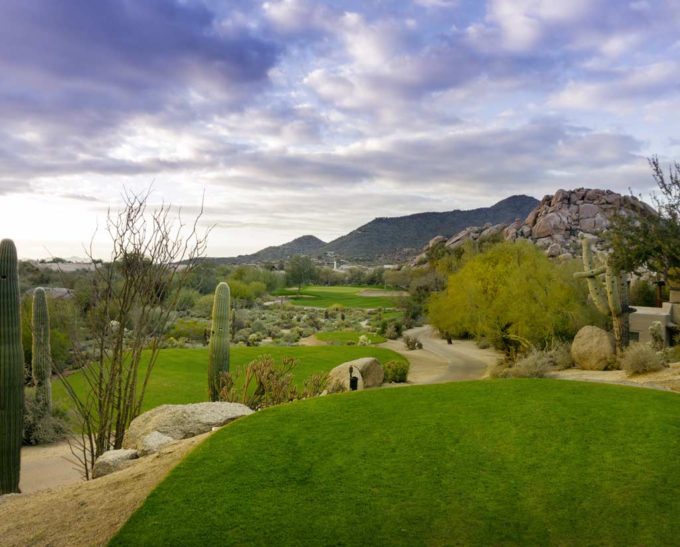 A gorgeous desert golf course in Arizona