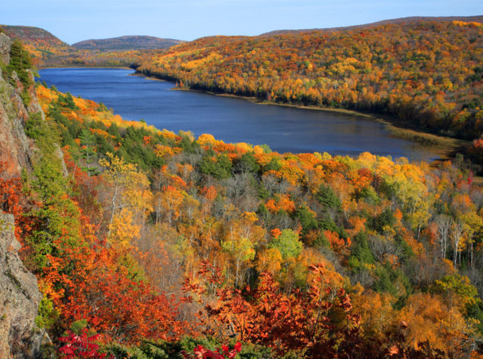 Lake of the Clouds, Michigan in the fall.