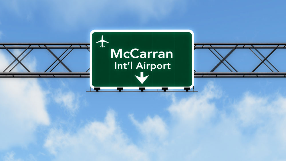 McCarran International Airport (LAS) is just one of the airports nearby Las Vegas