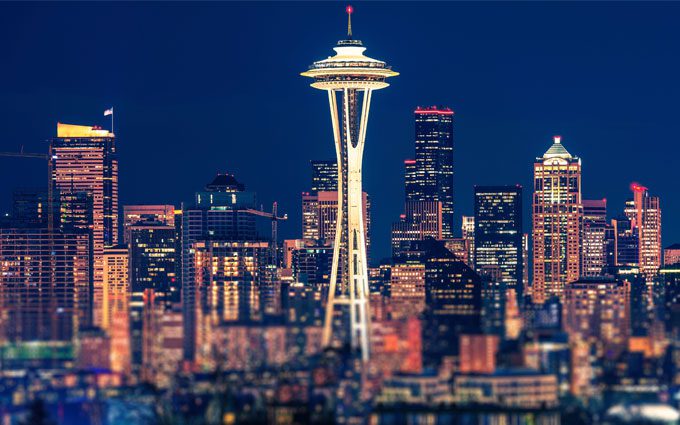  Seattle Night Panoramic