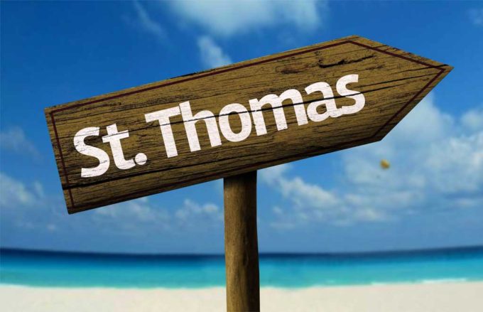 Book your private jet charter to St. Thomas, USVI.