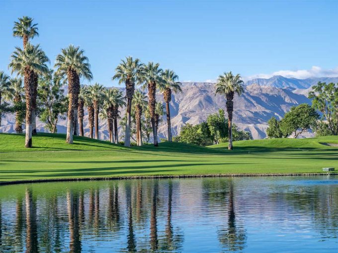 Golf course in Palm Springs, CA.