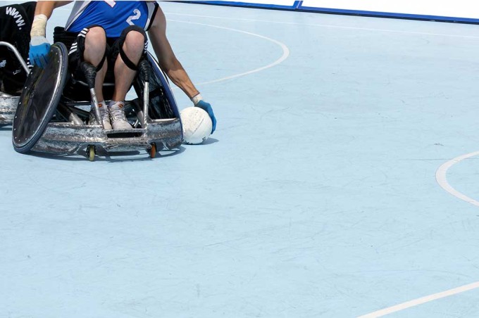 Wheelchair rugby is just one of the sports played in the Invictus Games.