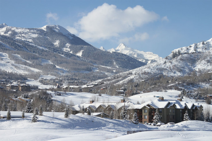 Winter scenery in Aspen, CO